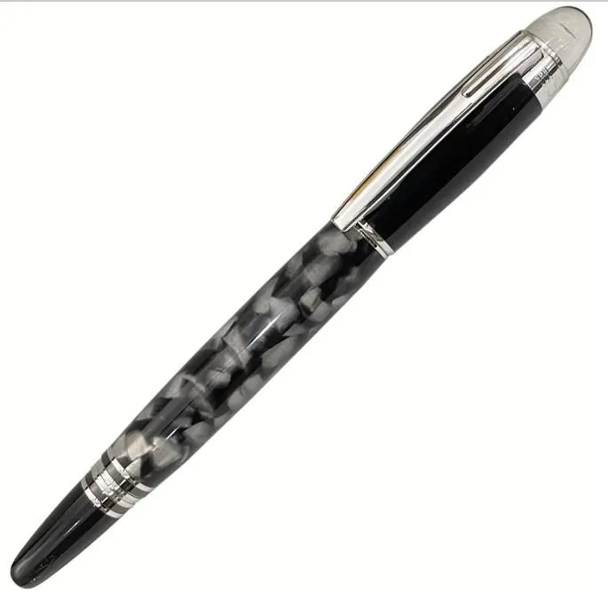 wholesale 5A Crystal on Top Rollerball Gel Pen Black and Silver Circle Cove M Roller ball Pen With Series Number