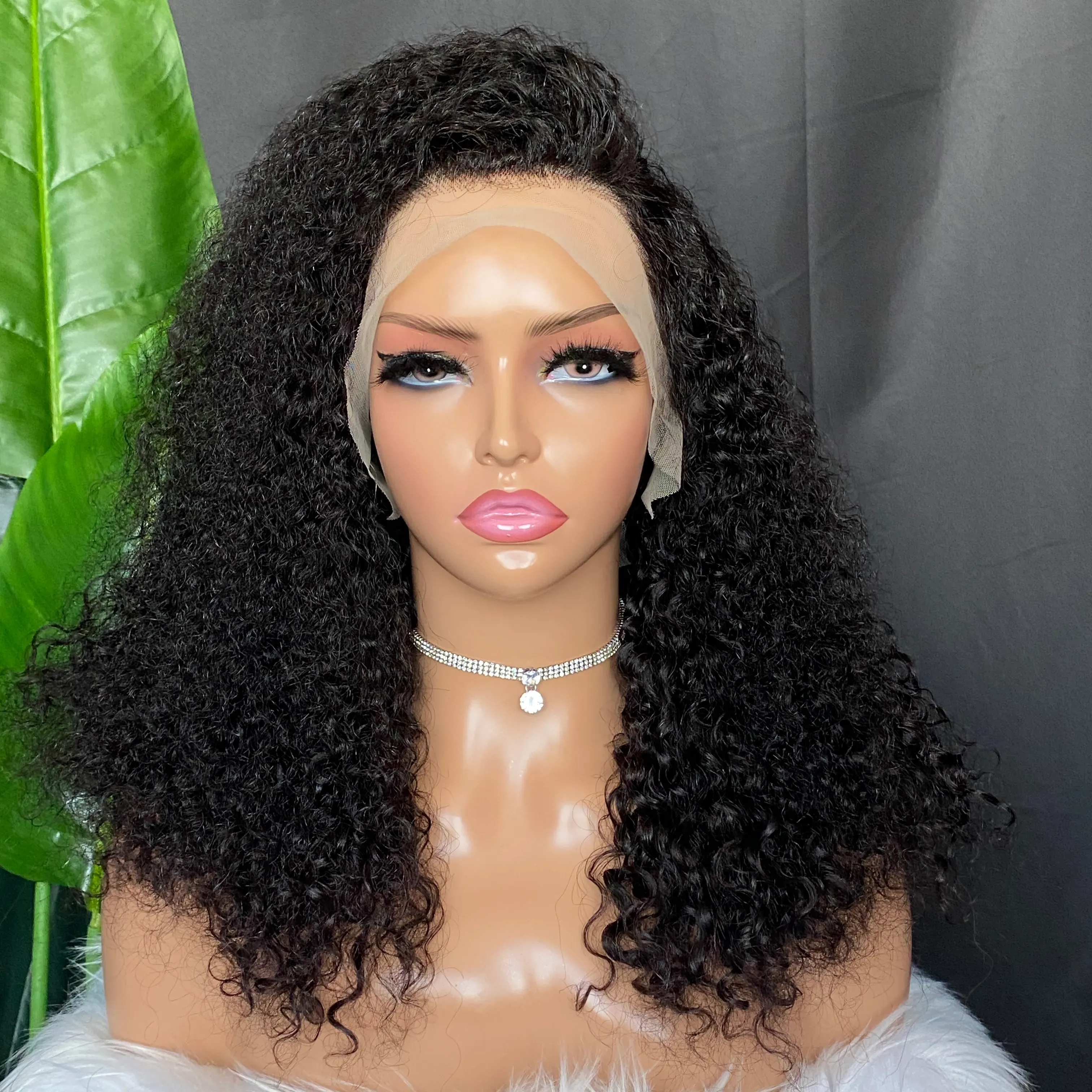 Glamorous 180% Density Malaysian Human Hair Many Color Deep Wave 13x4 Transparent Lace Wig 20 Inch Lace Front Wig Peruvian Indian
