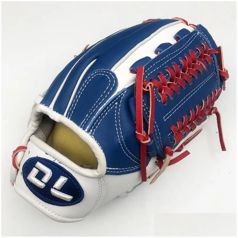 Sports Gloves Sweat Absorbing Strengthened Durable 115``12``125`` Genuine Leather Cowhide Baseball G205Y