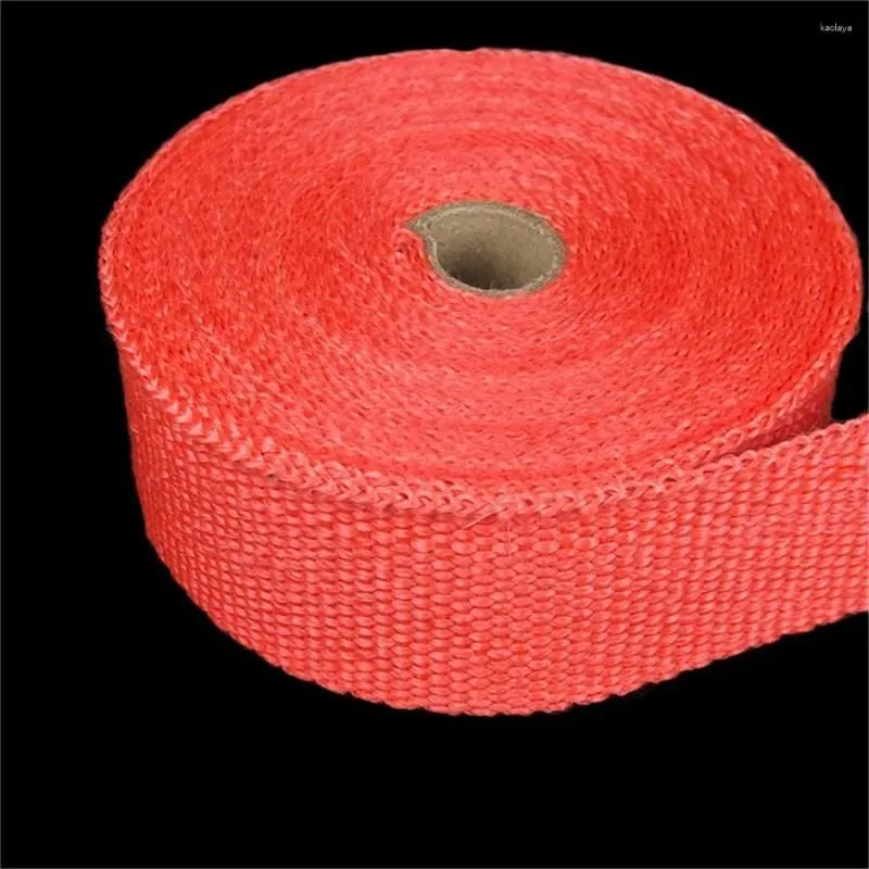 3Size 1.5mm 50mm 15m Roll Fiberglass Exhaust Header Heat Wrap Tape With 6 Ties Kit Manifolds Headers