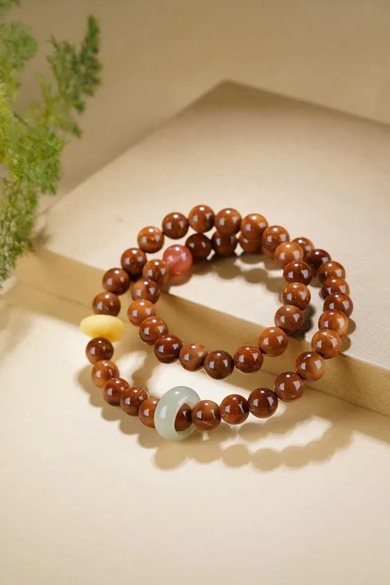 Strand High Throw Natural Cook Round Beads Single Multi-Wrap Bracelet Bodhi