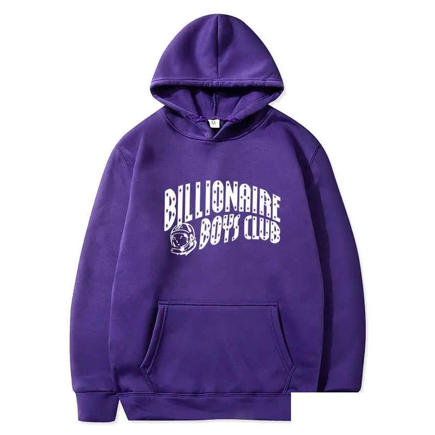 Fashion Letter Print Billionaire Club Men`s Women`s Street Teenager Tide Sportswear Unisex Hoodie Hop Clothing