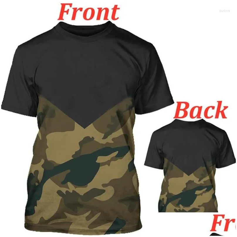 Men`s Tracksuits Custom LOGO 2 Piece Set Summer For Men Camouflage Short Sleeve Suit Patchwork Casual Breathable Sportswear Male