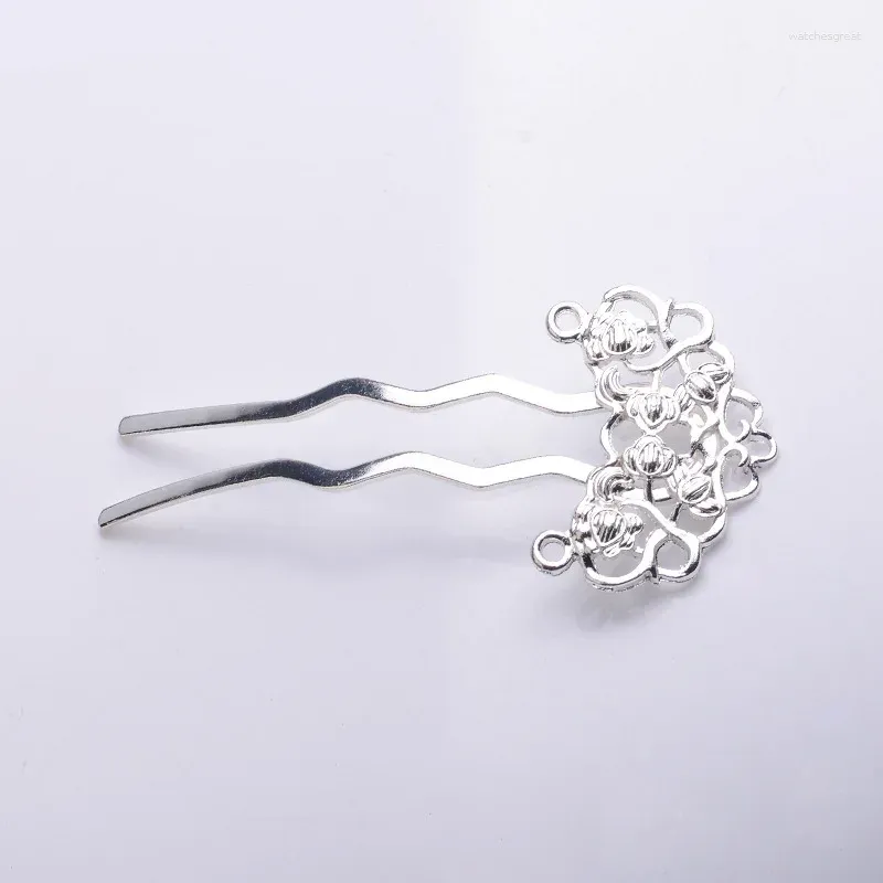 Hair Clips 10 Pieces Metal Forks Sticks Hairpins Bridal Tiara Diy Accessories For Women