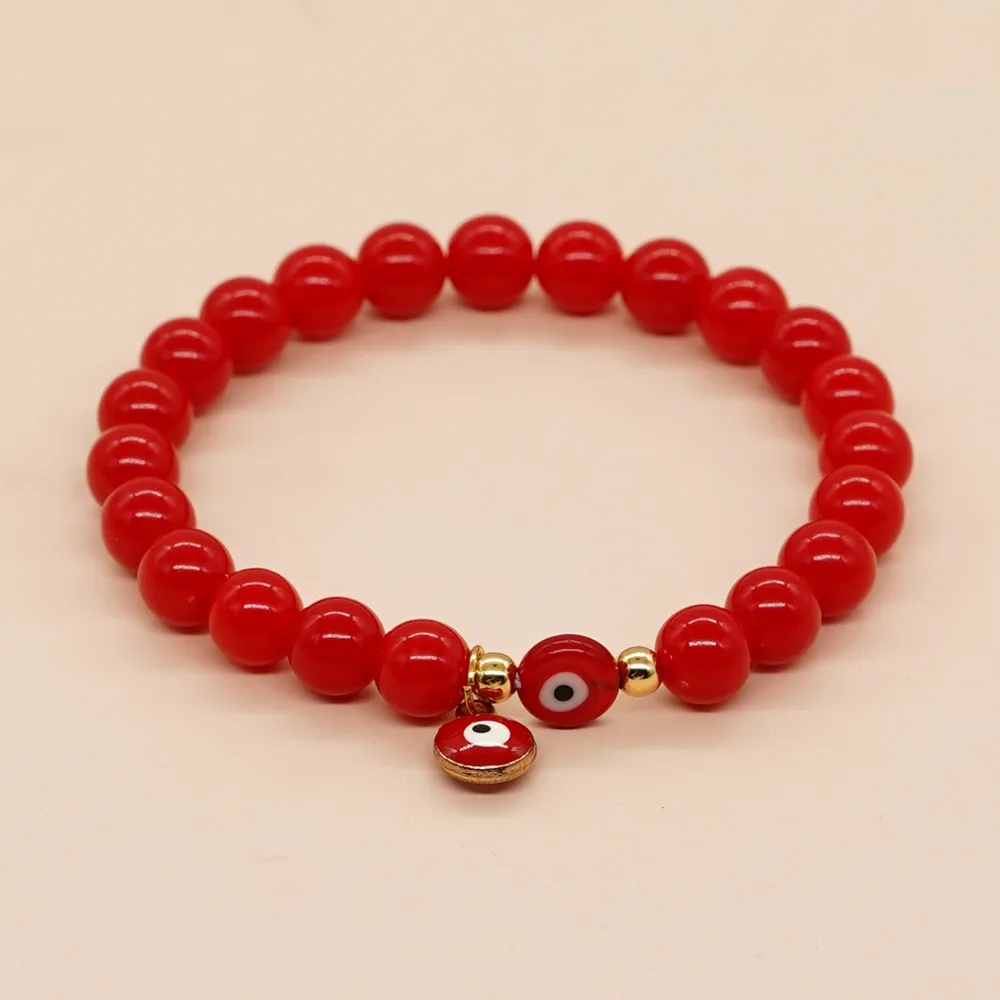 Charm Bracelets Turkish Lucky Evil Red Eye Men Women Handmade Jewelry Female Drop Delivery Otzbs
