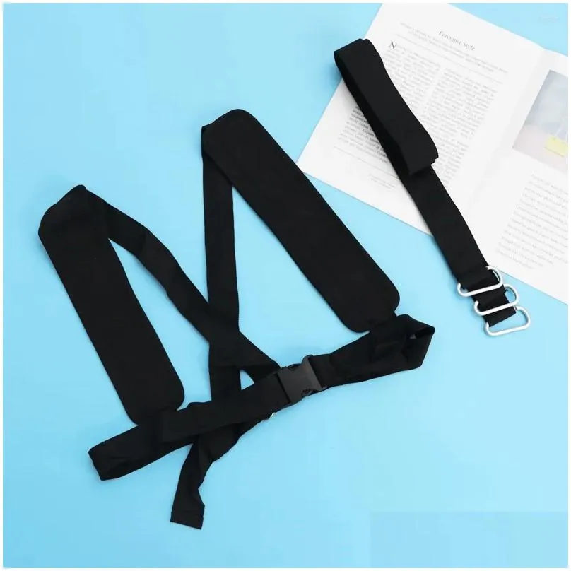 Resistance Bands 42x84cm Running Belt Training Band Exercise Fitness Device Tools (Black)