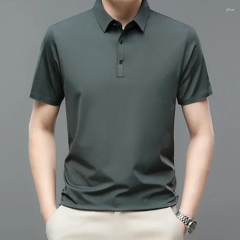 Men`s Polos Summer 2024 All-Match T-shirt Short-Sleeved Business Casual Polo Shirt Brand Clothing