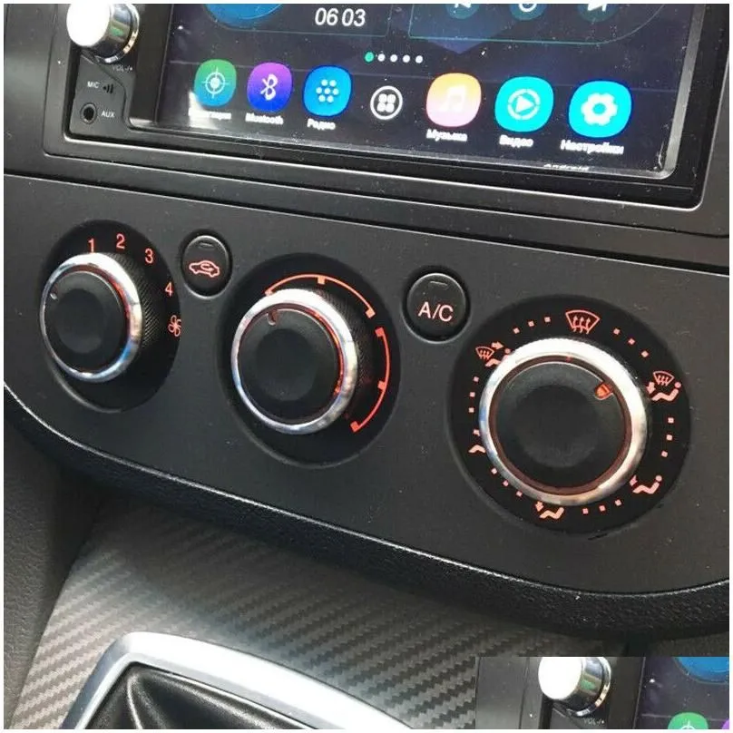 Other Interior Accessories Car Heater Controls Buttons Ac Knob Air Conditioning Heat Control Switch Suitable Knobs For For/Focus 3Pcs/