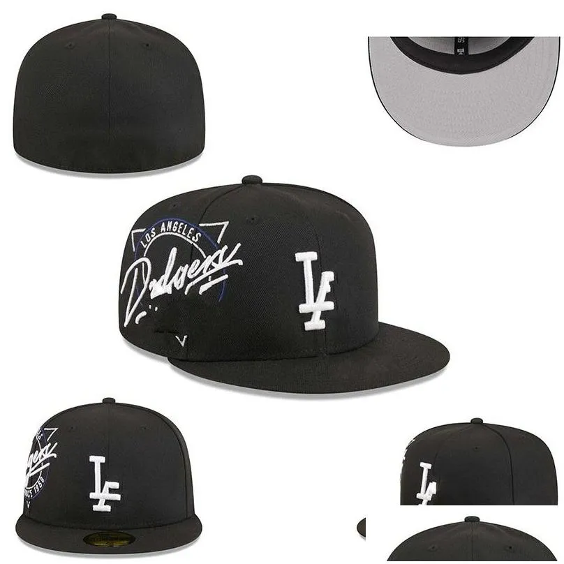 2024 30 Colors Men`s Baseball Fitted Hats Black Red Color Hip Hop Chicag