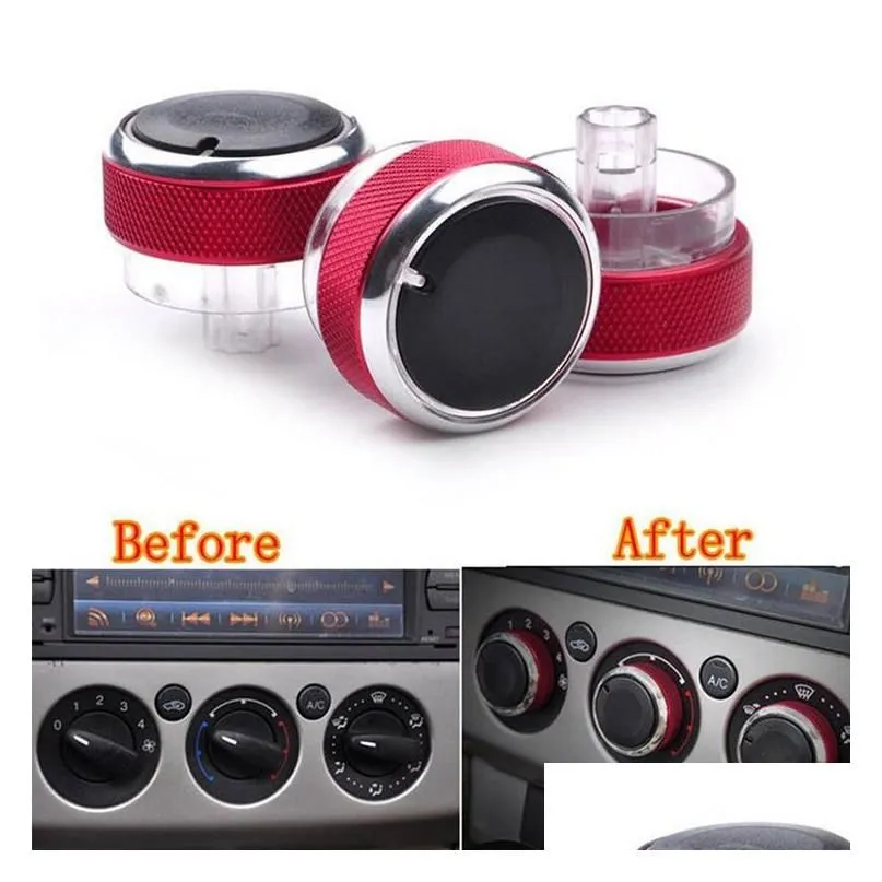 Other Interior Accessories Car Heater Controls Buttons Ac Knob Air Conditioning Heat Control Switch Suitable Knobs For For/Focus 3Pcs/