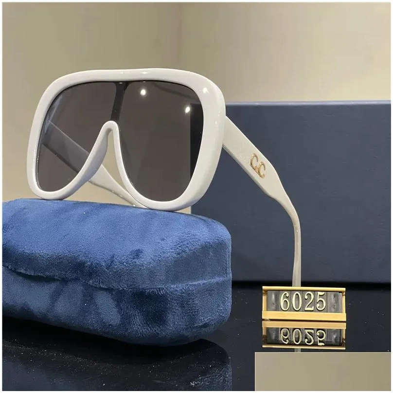 Designer Sunglasses for Women Men Cat Eye Model Eyewear Special Uv 400 Protection Letters Big Leg Double Beam Frame Outdoor Design