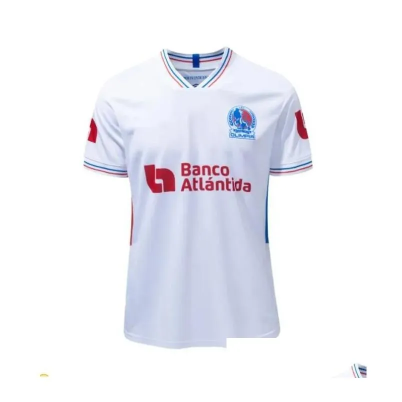 23 24 CD Olimpia Honduras Soccer Jerseys Home white Away red Third blue Football Shirts 23/24 BENGTSON BENGUCHE K.LOPEZ spider jerseys M.PINTO PAZ Men Futbol Uniforms