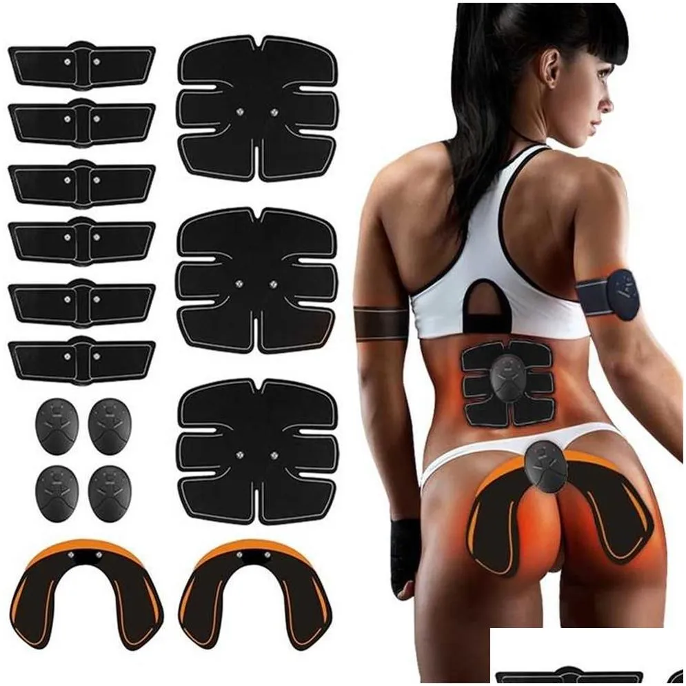 Abdominal Muscle Stimulator Hip Trainer EMS Abs Training Gear Exercise Body Slimming Fitness Gym Equipment 2201113048246c