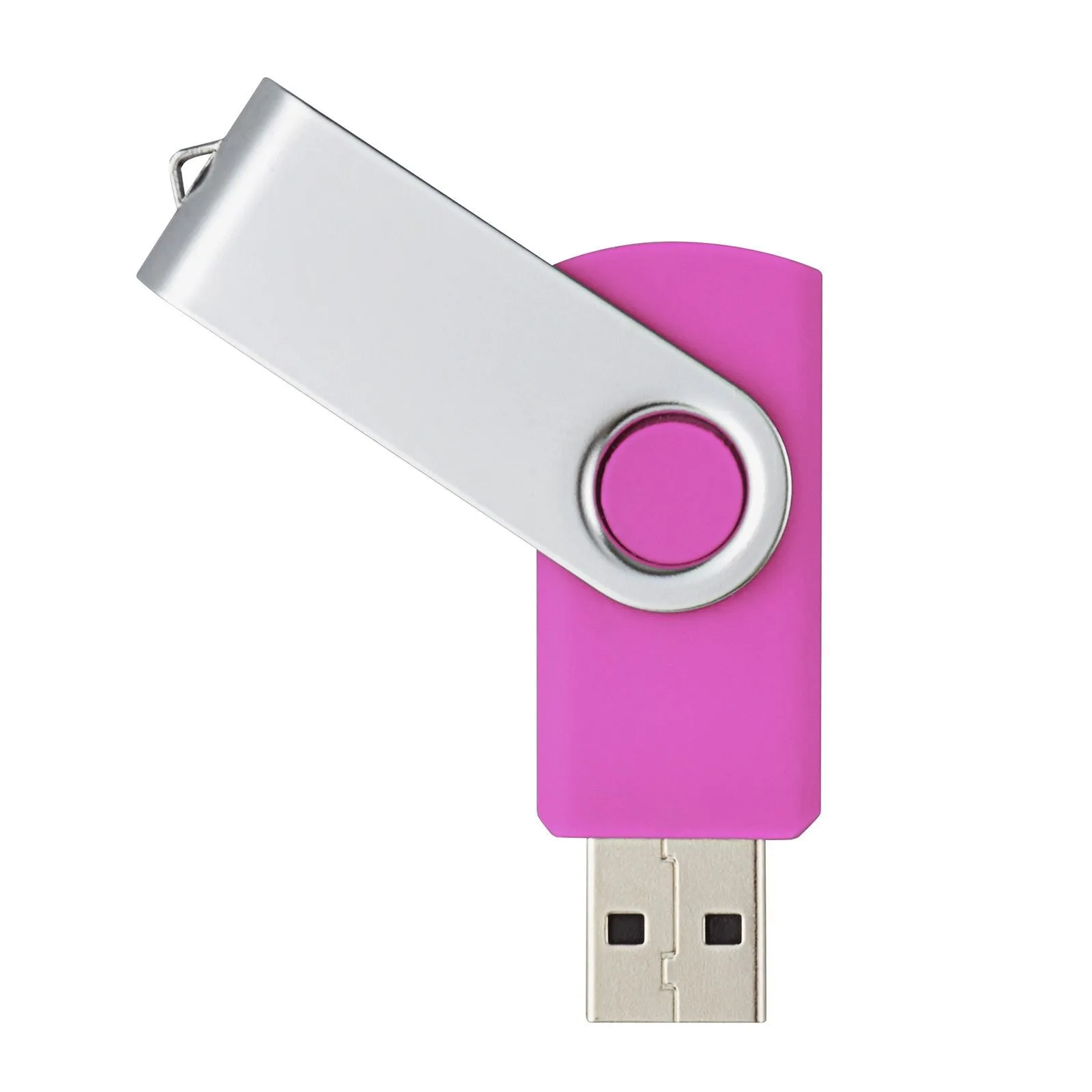 Usb Flash Drives Pink Metal Rotating 32Gb 2.0 Pen Drive Thumb Storage Enough Memory Stick For Pc Laptop Book Tablet Drop Delivery Comp
