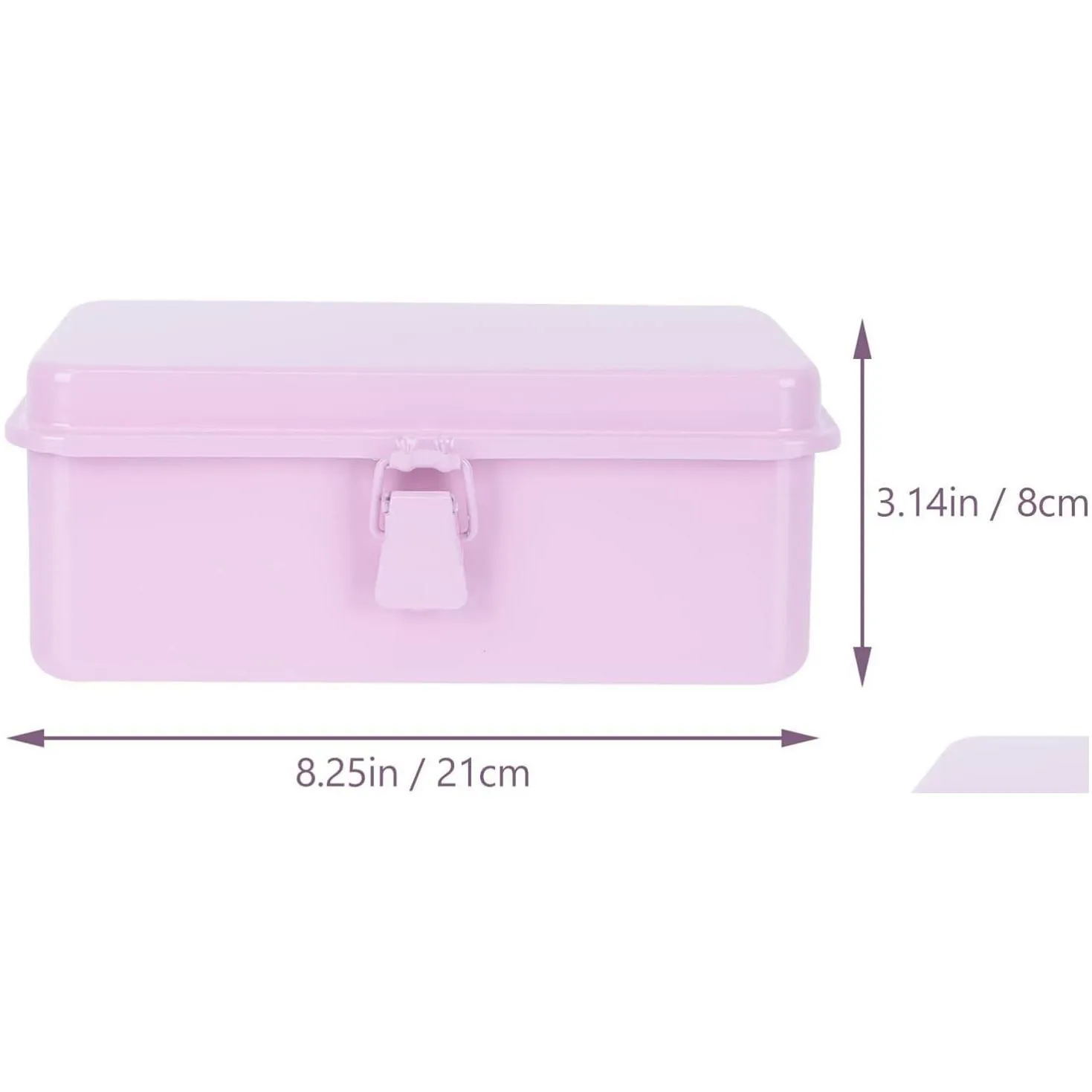 Other Household Sundries 1Pc Box Snack Metal Nesting Tins Der Storage Rack Trash Simple Holder Container Hinge Tray Mini Hinges Rec Dr Otkjt