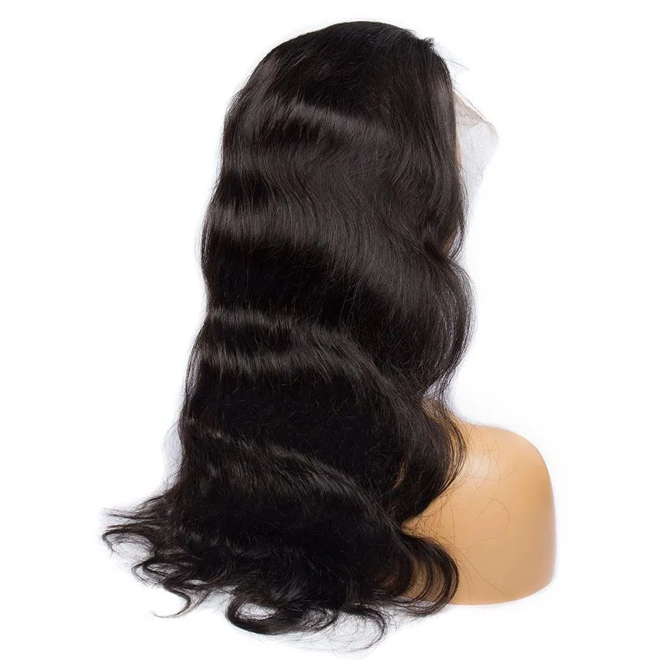 360 Lace Frontal Wig Pre Plucked With Baby Hair 150 Density Remy Brazilian Body Wave Human Hair Wig For Black Women8972224