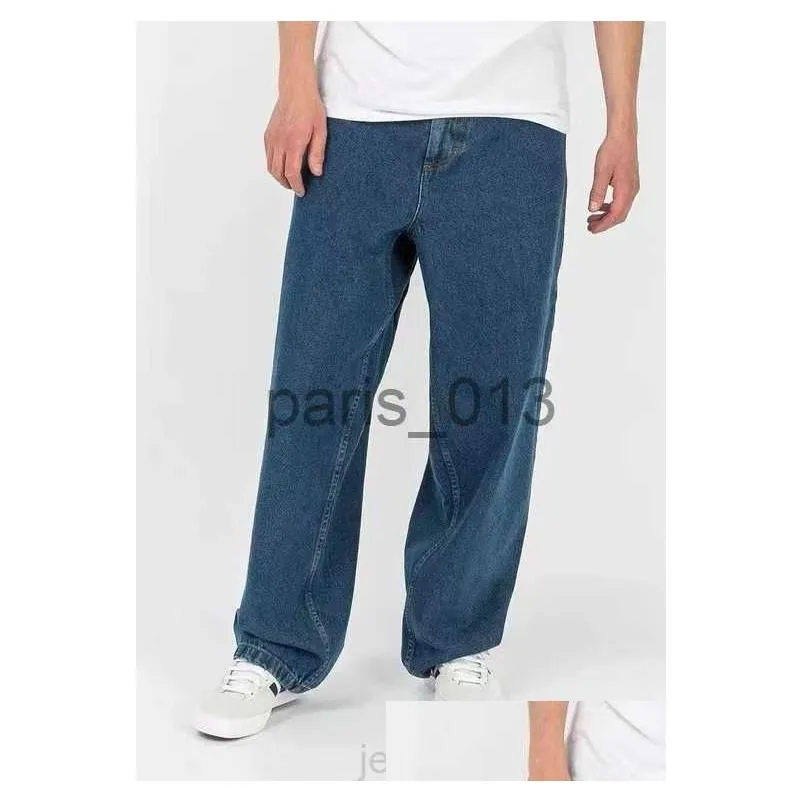 Men`s Jeans Big Boy Jeans Designer Skater Wide Leg Loose Denim Casual Pantsdhfw Favourite Fashion Rushed New Arrivals x0911