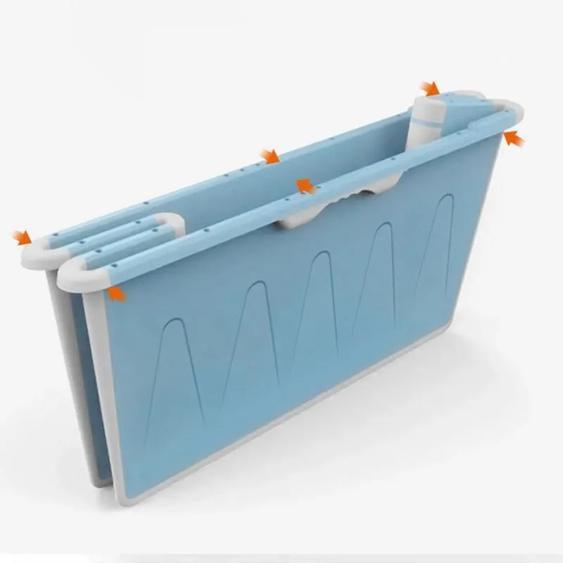 Bathing Tubs & Seats Folding Portable Insulated Bathtub Children Swiming Pool For Adults Bath Straight Leg Grade Non-toxic Soft