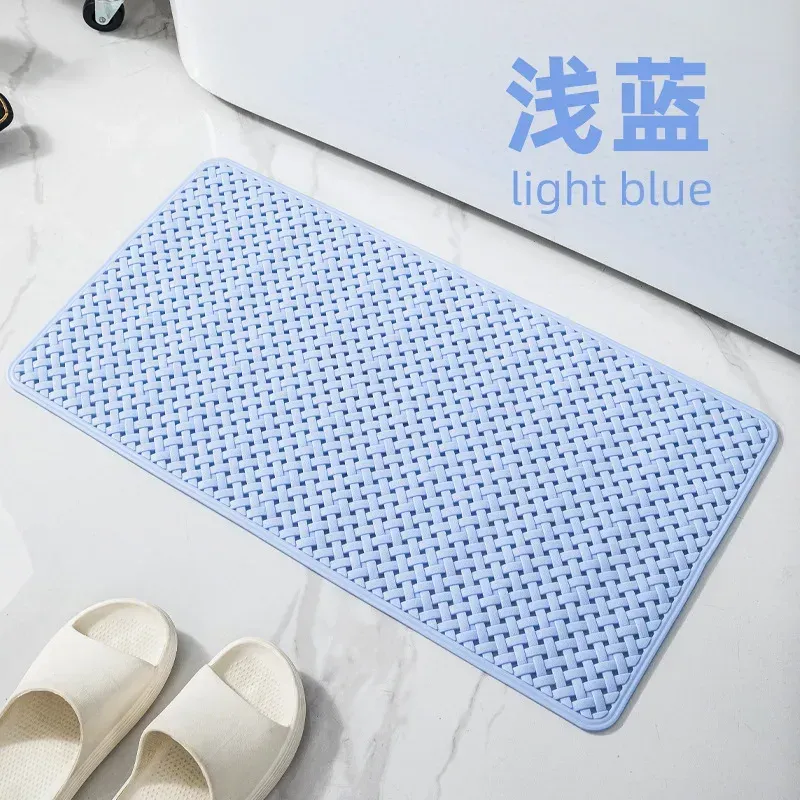 Mats New Nonslip Bath Mat with Suction Cup and Drain Hole Soft Machinewashable Shower Mat Nonslip Bath Mat Suitable for Children`s