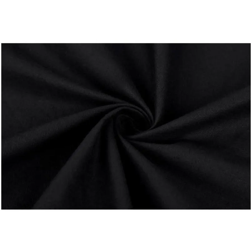 Skirts Elegant High Waist Pleat Skirt Black Knee Length Flared Retro Vintage 50S Rockabilly Swing Women Faldas Saia Jupe Drop Deliver Dh5Hf