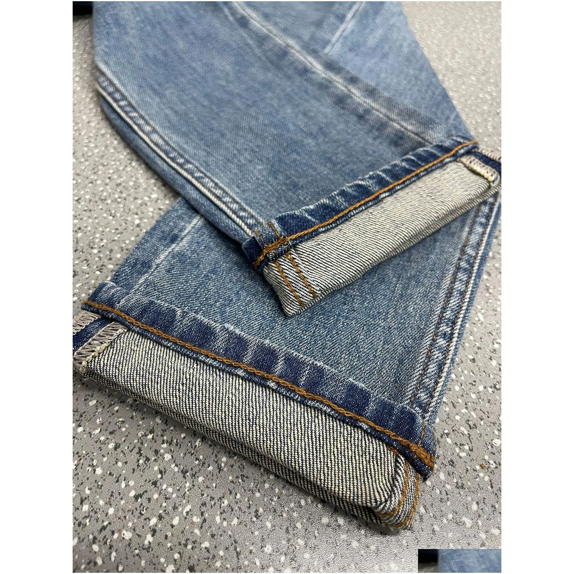 Jeans Mens Designer Trouser Legs Open Fork Tight Capris Denim Trousers Add Fleece Thicken Warm Slimming Jean Pants Brand Clothing Embroidery Printing