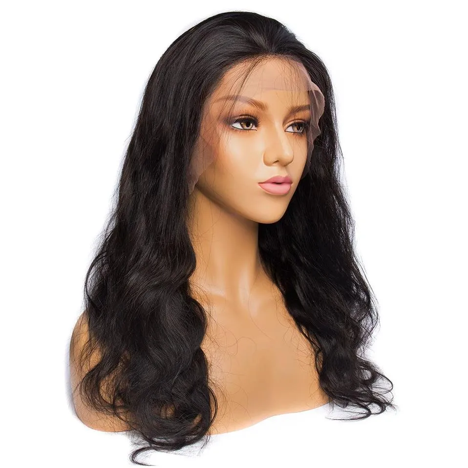 360 Lace Frontal Wig Pre Plucked With Baby Hair 150 Density Remy Brazilian Body Wave Human Hair Wig For Black Women8972224