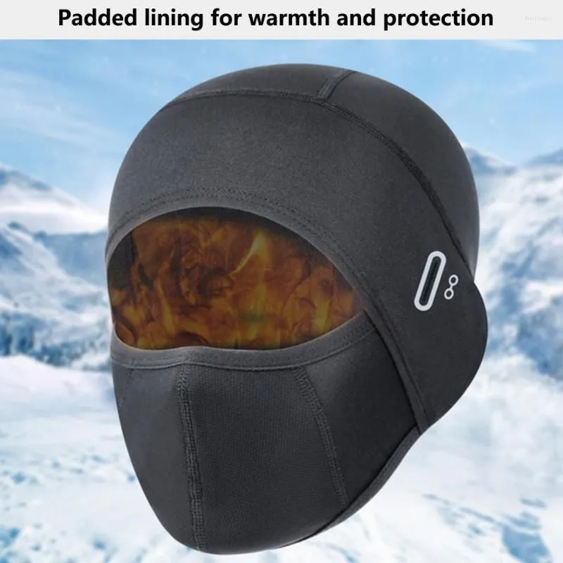 Cycling Caps Face Hood Plush Lock Thicken Wind Resistant Protection Warm Head Protector Brimless Splash-proof Motorcycle Hat