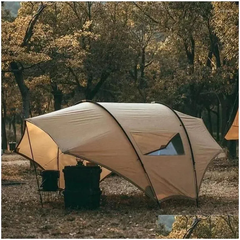 Tents And Shelters Camping Tarp Outdoor Traveling Awning Waterproof Shade Sail For Garden Tent 3 Season Portable Beach Canopy
