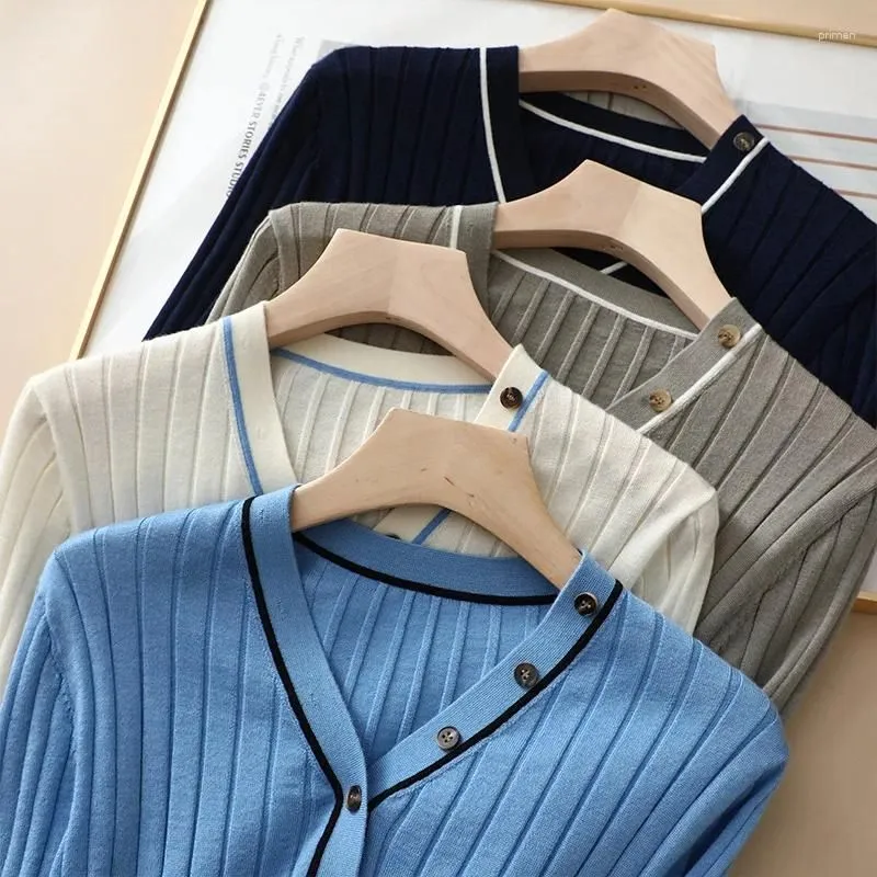 Women`s Sweaters Autumn Fashion Ribbed Knitted Silk Merino Wool Slim Fit Sweater