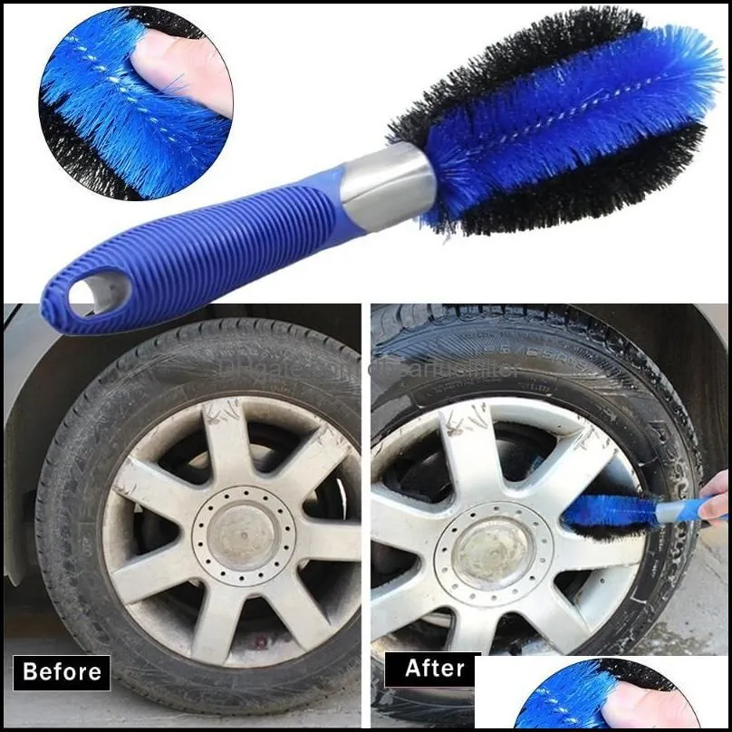 Car Sponge Car Sponge Vehicle Motorcycle Wheel Brush Beauty Accessories Detailing Cleaning Brushes Washing Tool Cleanercar Drop Deliv