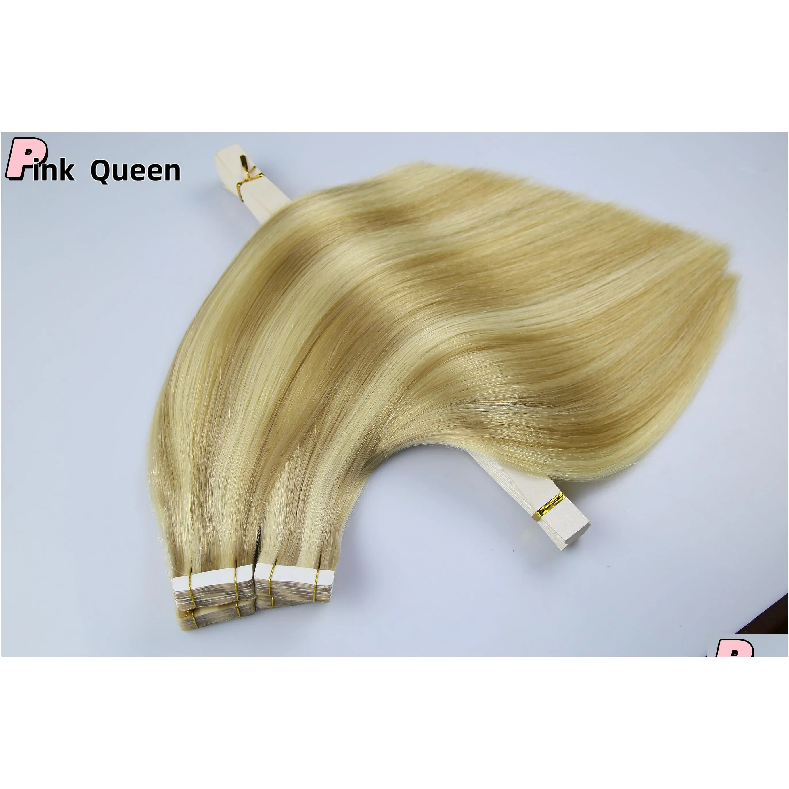 Human full hair film hair PU hair extensions natural traceless hair extensions Tape in Human hair European and American fashion