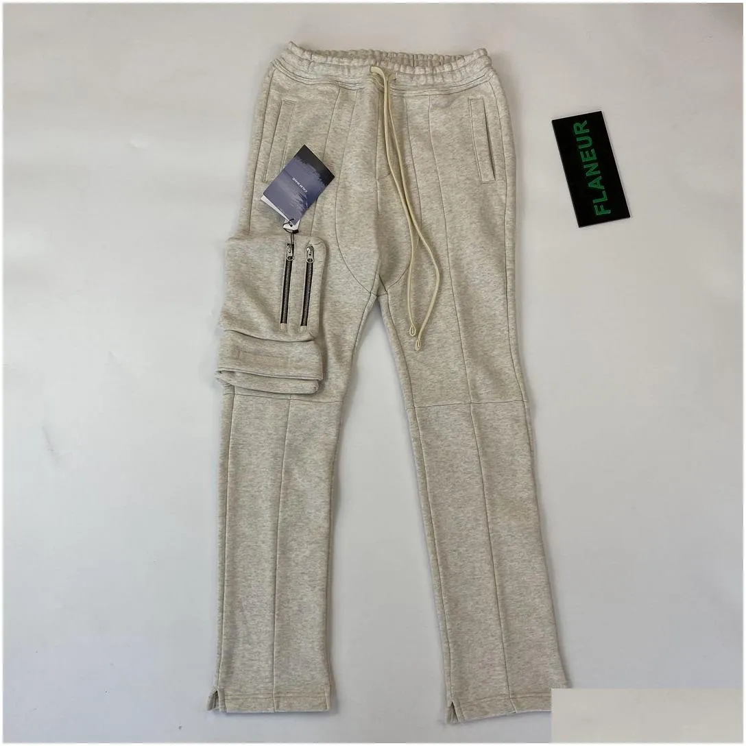 Men`S Pants 20Ss Mens Designer Far Archive Functional Tooling Pocket Zipper Trousers Cotton Sweatpants Casual Fashion Drop Delivery A Dhj0B