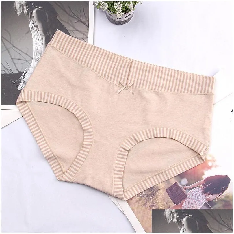 Women`S Panties Womens Seamless Underwear Y Mid-Waist Solid Color Cotton Bottom Crotch Girly Briefs Drop Delivery Apparel Dh3Tc