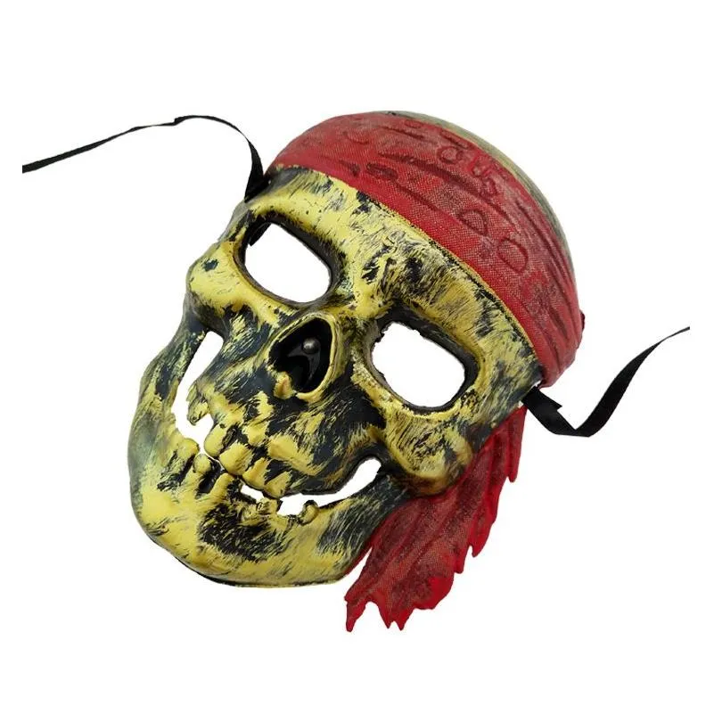 Costume Accessories Halloween Pirate Character Mask Cosplay Mysterious Masquerade Party Pvc Material Drop Delivery Apparel Costumes Dhoep