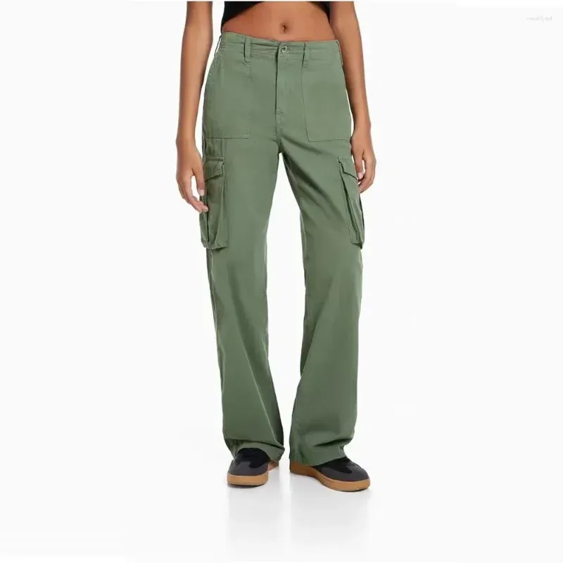 Women`s Pants Summer Casual Versatile Military Green Work High Waist Thin Long Solid Color Women 2024 Fashions Clothes