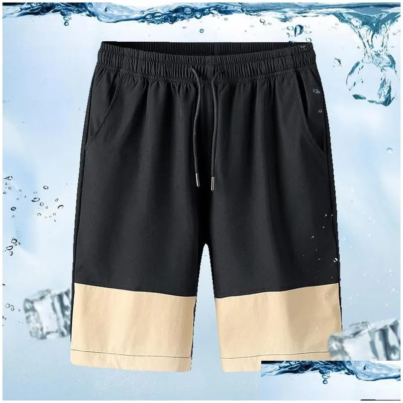 Men`S Shorts Mens Summer Beach Elastic Waist Pants Casual Short Male Breathable Board Homme Joggers Drop Delivery Apparel Clothing Dhpgj
