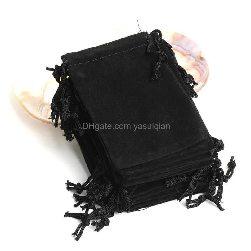 Jewelry Pouches, Bags Best Quality 7X9Cm Veet Pouch Gift Present Package Fit For Necklace Bracelet Earring Cloth Bag Drop Delivery Pac Dhylv