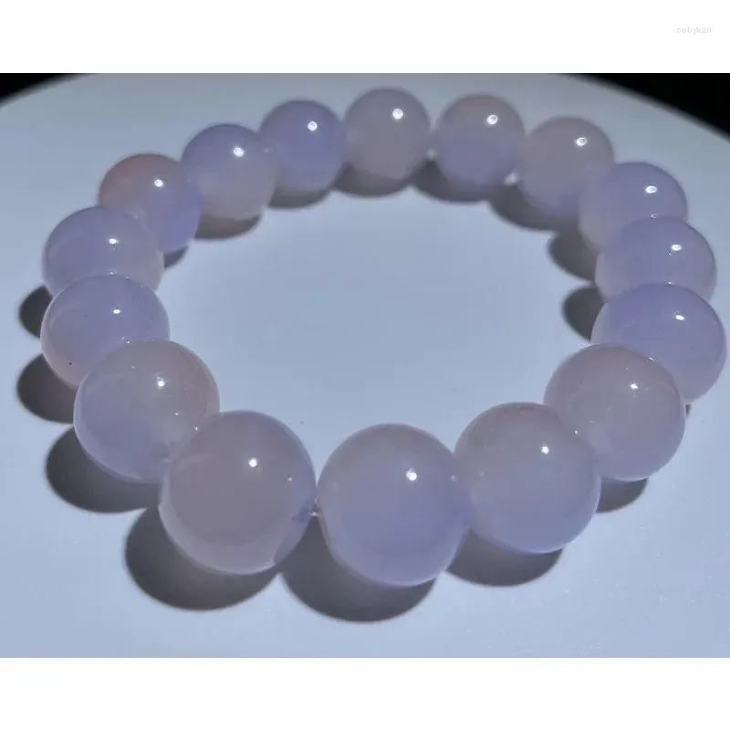 Strand Two-tone Crystal Quartz Natural Stone Stretch Bracelet Elastic Rope Pulse Jewelry Beads Women`s Birthday Gift