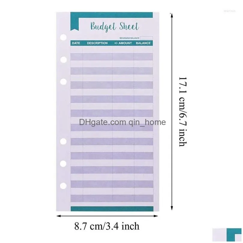 gift wrap expense tracker budget sheets with hole 48pcs loose leaf cash money envelop for a6 binder wallet pockets planner