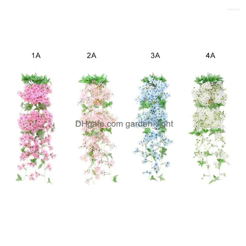 Decorative Flowers Wreaths Simation Of Spring Wall Hanging Sning Vines Baskets Orcs Drop Delivery Home Garden Festive Party Supplies Dh43G