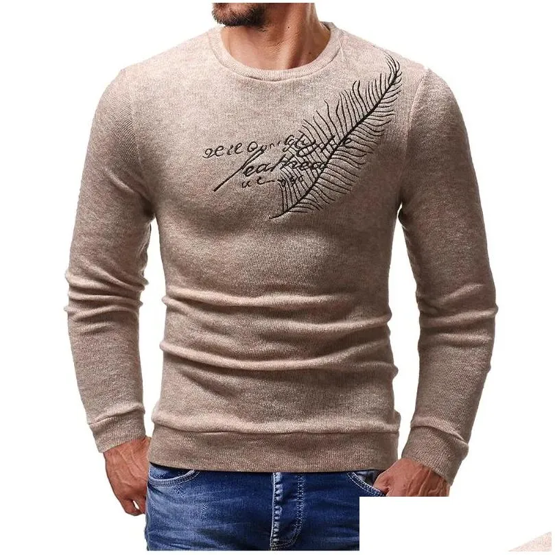 Men`S Sweaters Brand Casual Social Ear Of Wheat Plover Men Sweater Shirt Jersey Clothing Pl Mens Fashion Male Knitwear Drop Delivery Dhvqi