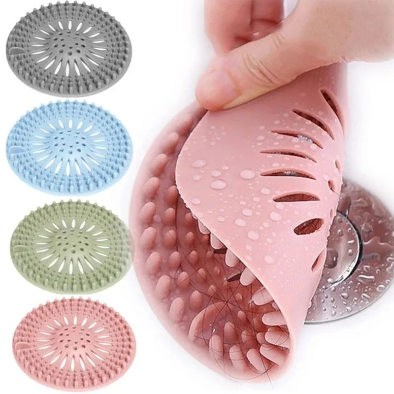 Kitchen Sink Sewer Filter Floor Drain Strainer Water Hair Stopper Bath Catcher Shower Cover Kitchen Bathroom Anti Clogging Tools