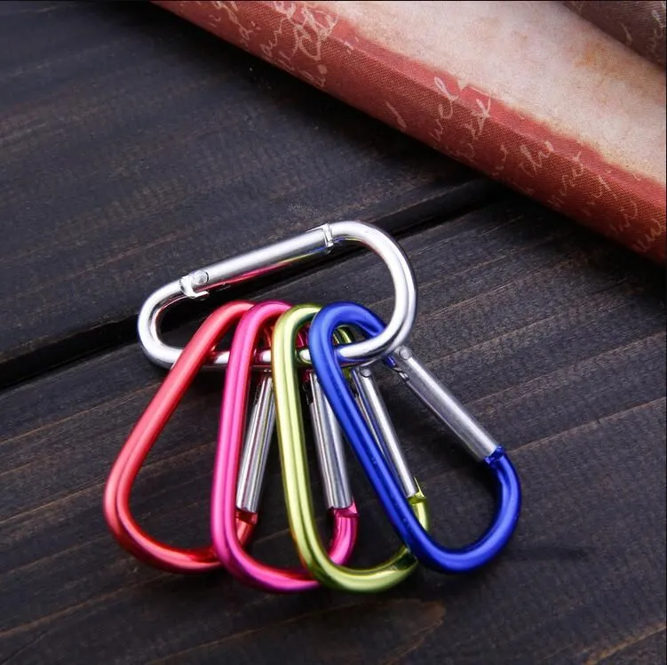 Carabiner Keychain Outdoor Camping Climbing Hiking D-ring Snap Clip Lock Buckle Hooks Sports Fishing Bucklekeychain Tools