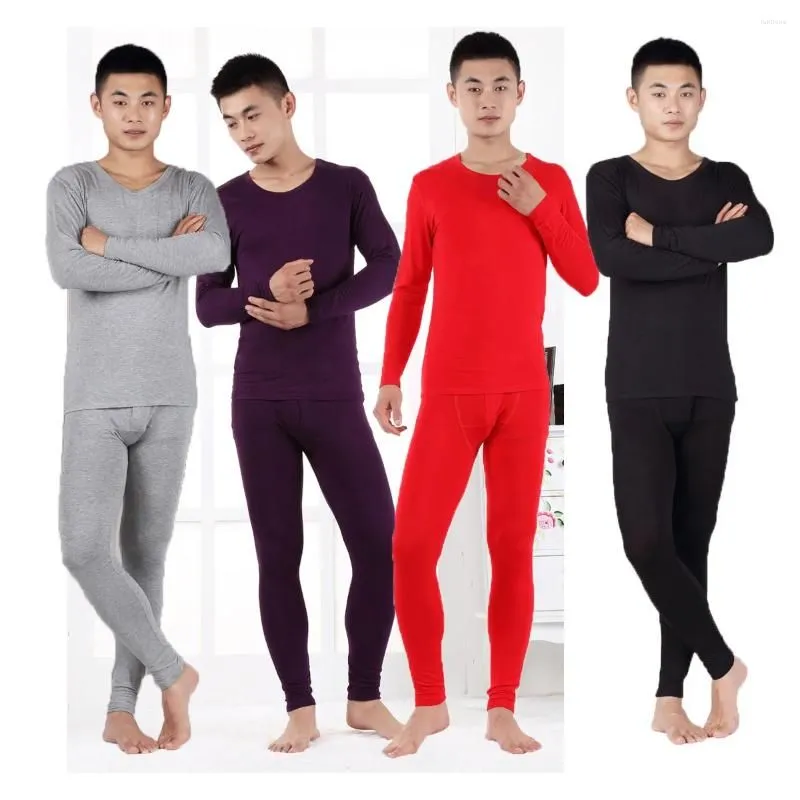 Men`s Thermal Underwear 2023 Spring AUTUMN WINTER Long Johns Modal Thin Men Sets Warm Plus Size XL-6XL 7XL 8XL 9XL