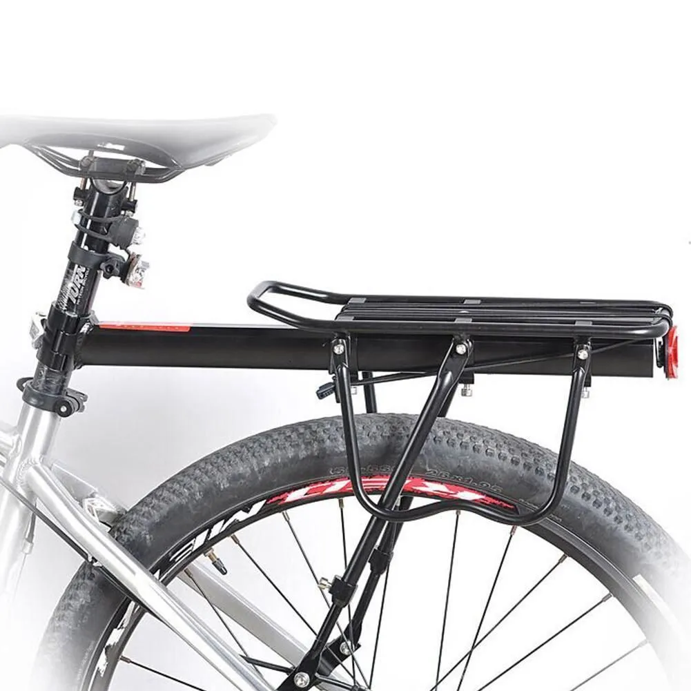 Bike Handlebars Components Durable Mountain Road Rear Shelf Aluminum Alloy Bicycle Seat Luggage MTB Cycling Back Bracket Rack Access