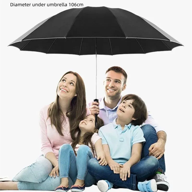 Umbrellas Reverse umbrella does not wet the car automatic umbrella with reflective strip reverse LED umbrella Academy 10 rib 3-fold Y