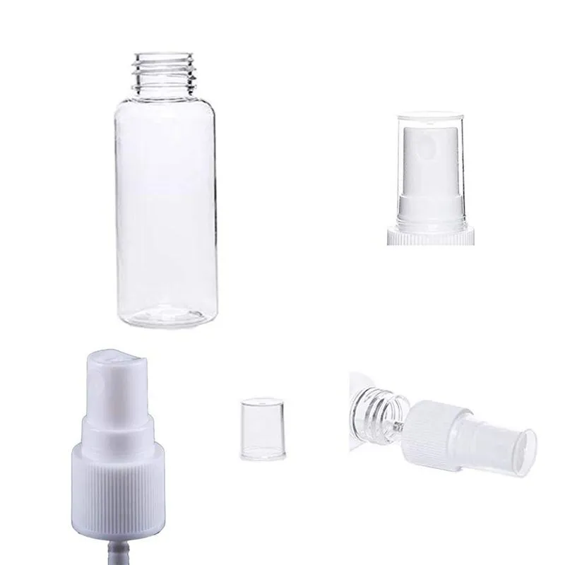 24 Pack 2Oz Plastic Clear Spray Bottles Refillable Bottles 60Ml Fine Mist Sprayer for Essential Oils Travel