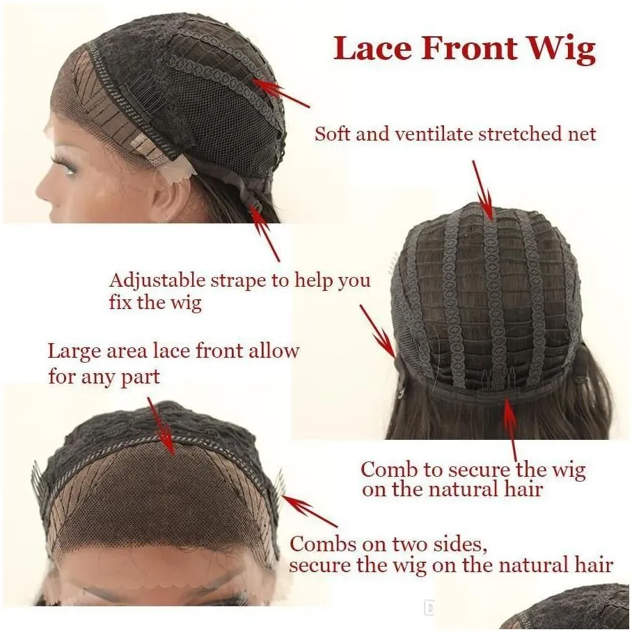 Short Silver Gray Bob Lace Front Wigs for Women Heat Resistant Fiber Platinum Blonde Bob Synthetic Hair Wigs Middle Part9920798