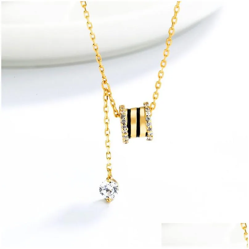 Pendant Necklaces Latest Seller H Necklace Jewelry Gifts Elegant Sterling Sier 925 Diamond For Mothers Day Drop Delivery Pendants Dh9Vm