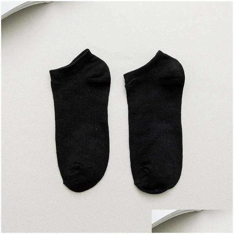 Men`S Socks 4/8/12Pcs Men Cotton Short Breathable Ankle Invisible Boats Low Cut Sport For Casual Sock Drop Delivery Apparel Underwear Dhl2R